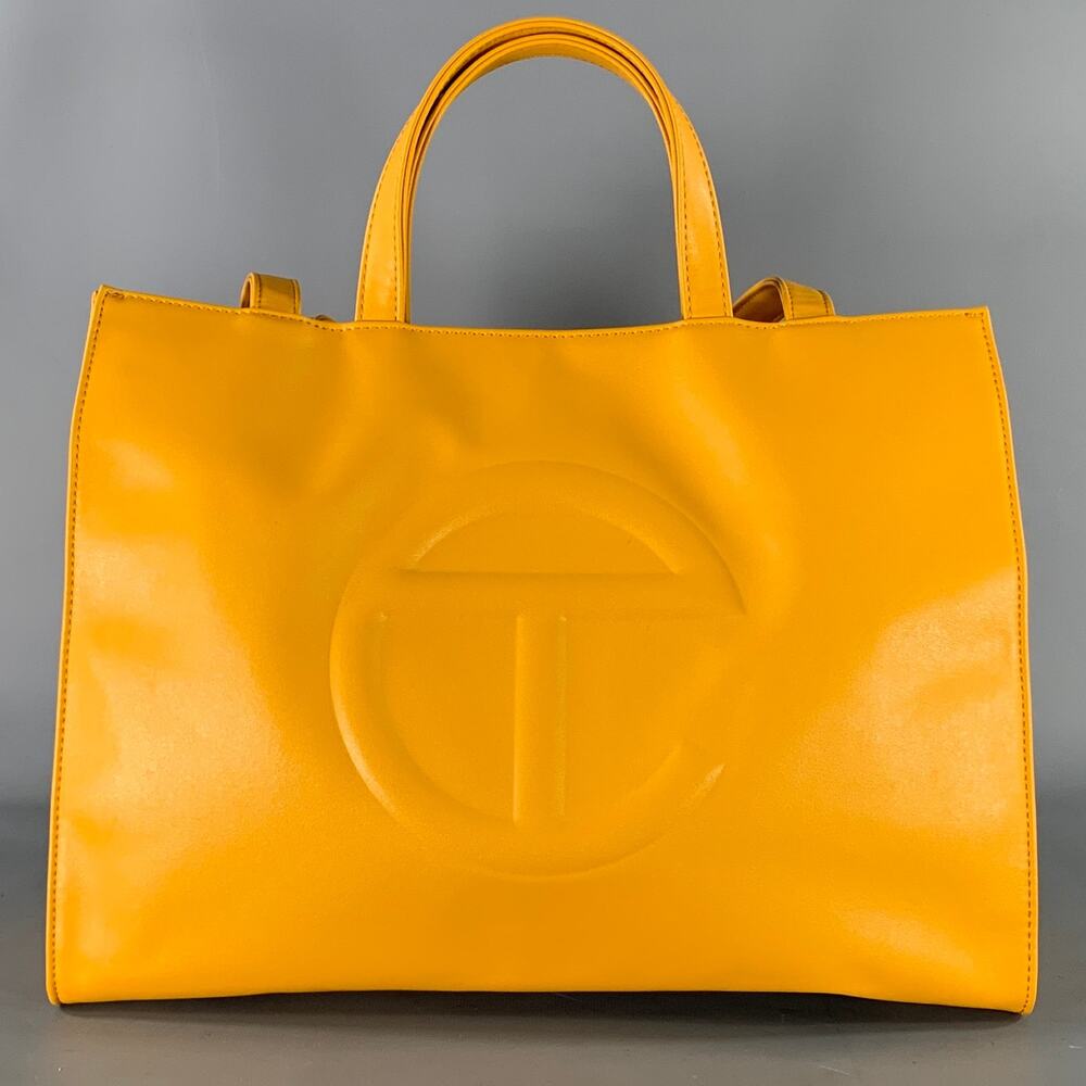 TELFAR Yellow Logo Polyester Cross Body Bags